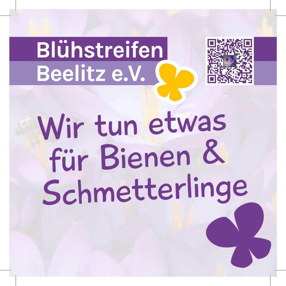 Plakette Bienenfreundliche Flächee