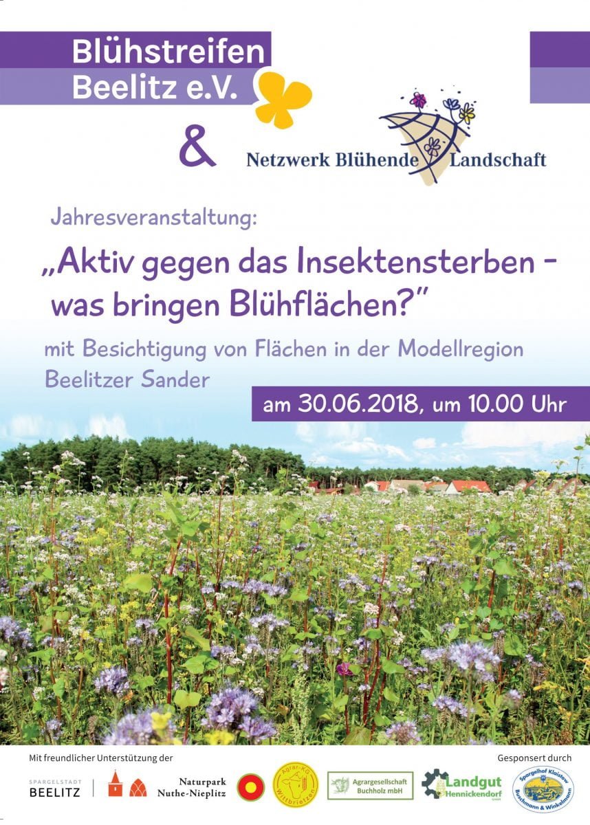Jahresveranstaltung 2018 Was bringen Blühflächen